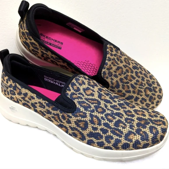 Skechers Leopard Print Go Walk Joy Fiery - Picture 1 of 13